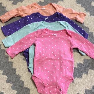 Carter's One Pieces - Baby girl long sleeve onesies Carter's One Pieces - Baby girl long sleeve onesies